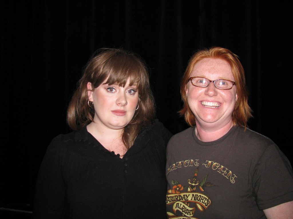 Adele with Fan at Roxy May, 2008